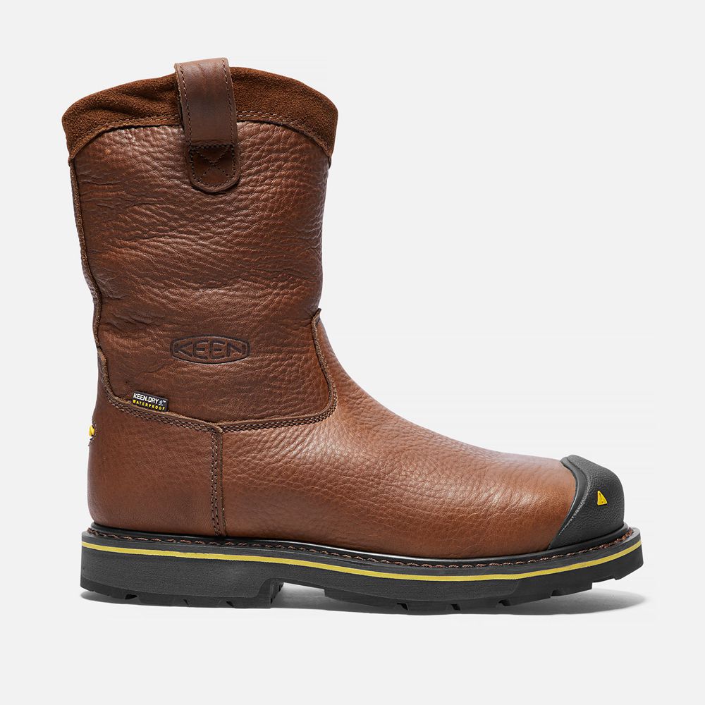 Keen Laarzen Heren Bruin - Dallas Wellington (Steel Toe) - 46019-ILTM